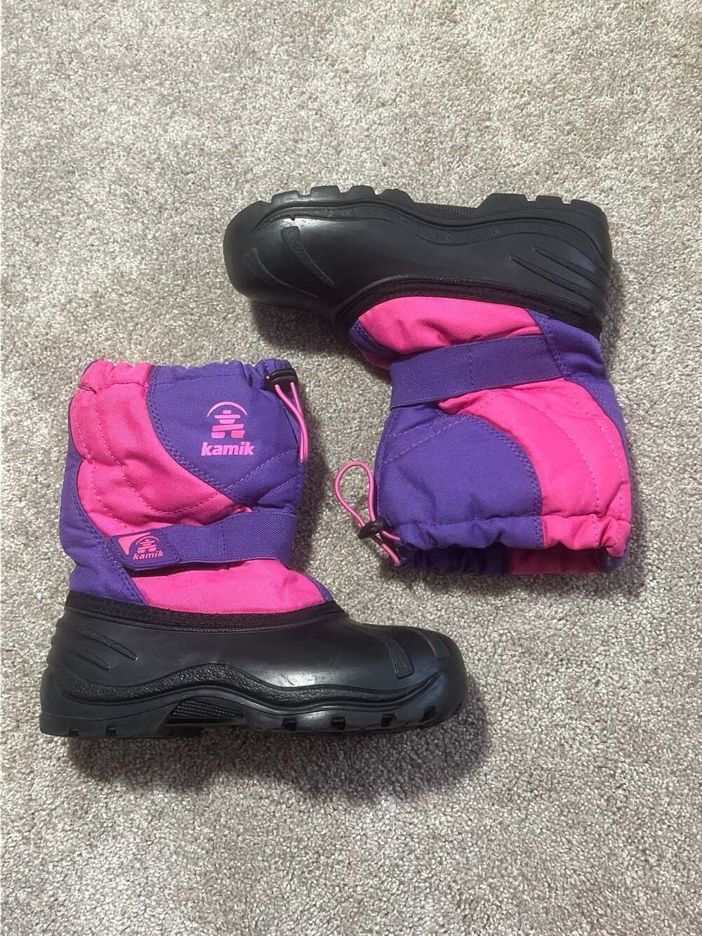 Kamik Snowbug Winter Boots youth Size 3 PurpleMagenta